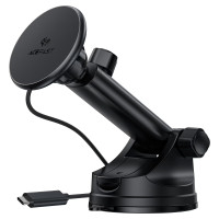 Автотримач для телефона з БЗП ACEFAST E52 QI2 25W magnetic wireless charging car holder for dashboard black (6974316287483)