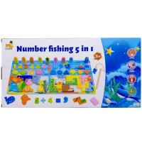 Деревянная игрушка "5в1" в коробке 45,5*23*4 см