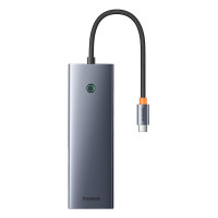 USB-хаб Baseus UltraJoy Series 10-Port HUB Docking Station Space Grey（Type-C to HDMI4K@60Hz*1+VGA*1+USB 3.0*3+PD*1+RJ45*1+SD/TF*1+3.5mm*1） (B0005280C811-00)