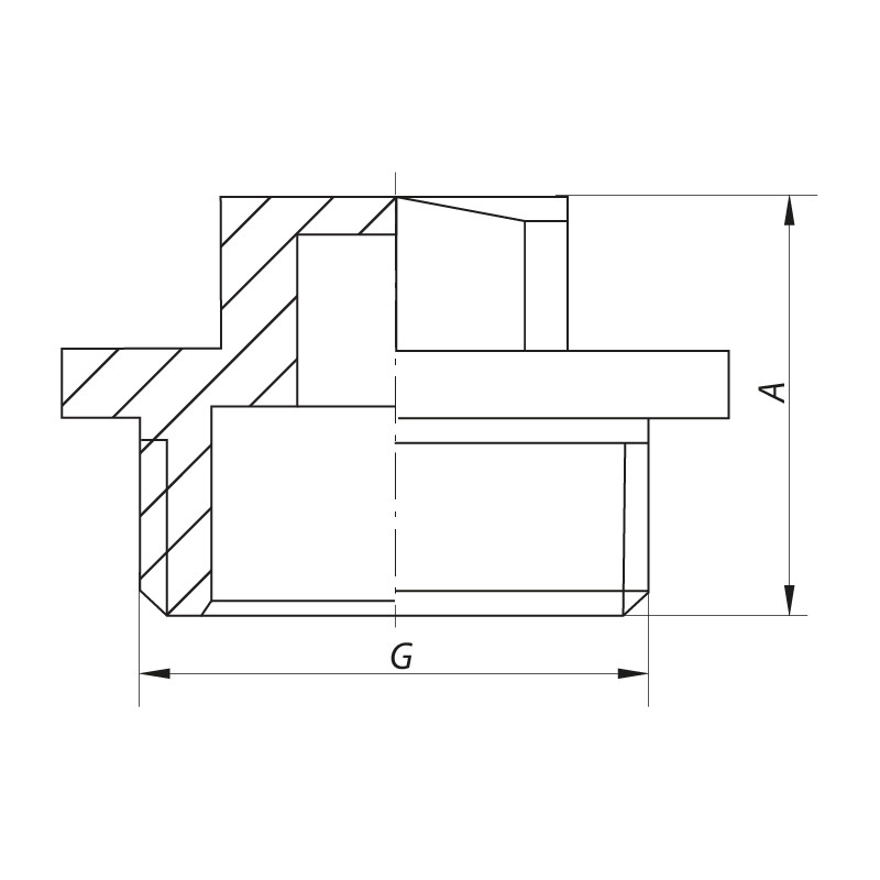 Заглушка Koer KF.P08M.WN - 3/4'' M без нікелю (KR5572)