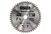 Диск пильний по дереву Apro 160 x 20мм x 48T (830113)
