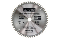 Диск пильний по дереву Apro 190 x 2016мм x 60T (830173)