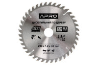 Диск пильний по дереву Apro 210 x 3230мм x 40T (830192)