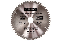 Диск пильний по дереву Apro 210 x 3230мм x 60T (830194)
