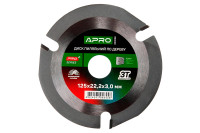 Диск пиляльний по дереву Apro 125 x 22.2 мм x 3T PRO (830098)