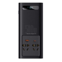 Автомобільний інвертор Baseus Super Si Power Inverter 500W (220V CN/EU ) Black (CGNB000101)
