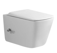Унитаз-биде подвесной Mixxus Premium QUADRO-1301-R 510x350x345mm система смыва RIMLESS (MP6658)