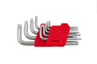 Набір Torx ключів Intertool 9 шт. з отвором (HT-0604)