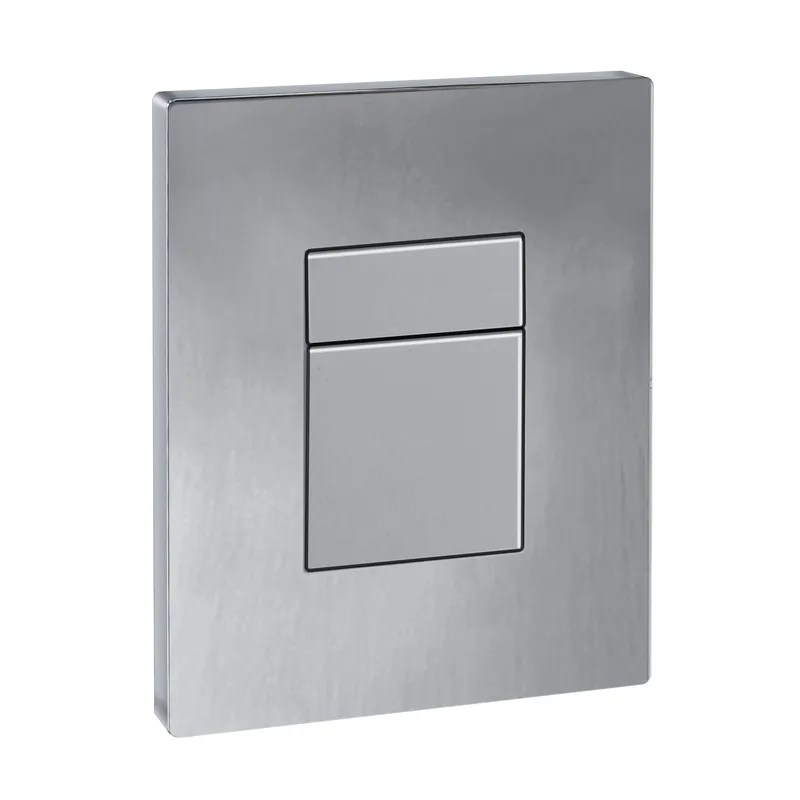 Панель змиву KOER KT-0607-01 157x198x3mm пластикова, кнопка квадратна (колір хром) (KR5344)
