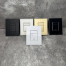 Панель змиву KOER KT-0607-01 157x198x3mm пластикова, кнопка квадратна (колір хром) (KR5344)