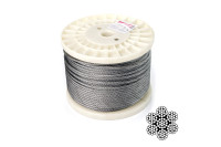 Трос нержавіючий Apro 6мм x 100м (6х19+1x19) DIN 3060 (WR-G6N) (100 шт.)