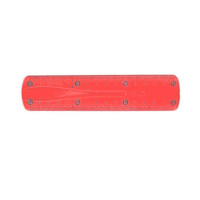 Лінійка неломайка 0015(Pink), 15 см Червоний