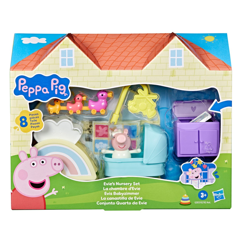 Ігровий набір PEPPA FIGURINES серії "Кімнати" - КІМНАТА КРИХІТКИ ЕВІ Ігровий набір PEPPA FIGURINES серії "Кімнати" - КІМНАТА КРИХІТКИ ЕВІ