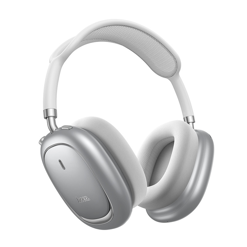 Бездротові накладні навушники HOCO W68 Calma ANC noise-canceling BT headphones(App) Silver (6942007674010) Бездротові накладні навушники HOCO W68 Calma ANC noise-canceling BT headphones(App) Silver (6942007674010)