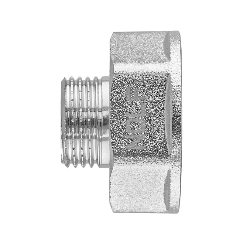 Перехідник нікельований NOLF NFC.A0608-N-3/4"Fx1/2"M (NF3086) Перехідник нікельований NOLF NFC.A0608-N-3/4"Fx1/2"M (NF3086)