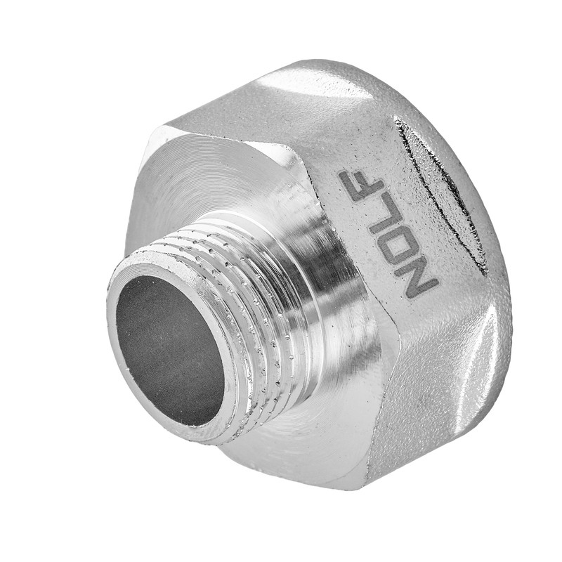Перехідник нікельований NOLF NFC.A0608-N-3/4"Fx1/2"M (NF3086) Перехідник нікельований NOLF NFC.A0608-N-3/4"Fx1/2"M (NF3086)