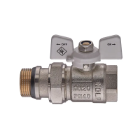 Кран шаровой с американкой Nolf classic NFC.963-08-3/4" FM ГШМ WHITE "антипротечка" (NF3161)