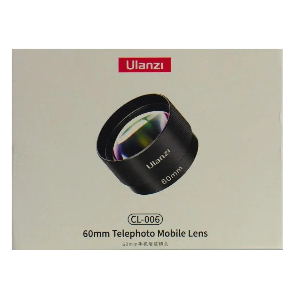 Об'єктив для телефону Ulanzi Vijim Ulanzi CL-006 60mm Telephoto lens (UV-F006 CL-006) (F006) Об'єктив для телефону Ulanzi Vijim Ulanzi CL-006 60mm Telephoto lens (UV-F006 CL-006) (F006)