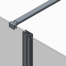 Душова перегородка Walk-In KOER SR SP03-120x200-TR-01 прозоре скло EASY CLEAN 8мм хром (KR5398)