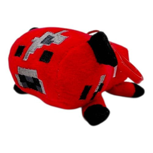 Мягкая игрушка-брелок "Майнкрафт / Minecraft: КОРОВА" (КРАСНЫЙ), 10 см