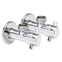 Кран шаровой для подключения сантехприборов Sanlux ST-301 - 1/2"x1/2" (SL2926)