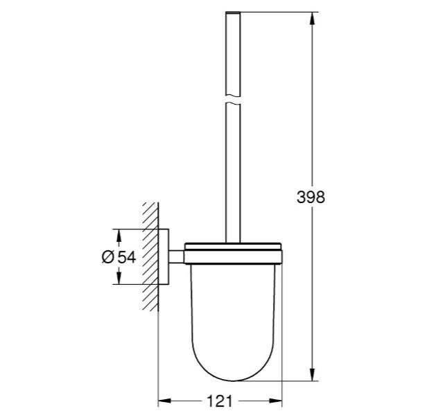 Туалетна щітка у комплекті Grohe Essentials (1024682430) Туалетна щітка у комплекті Grohe Essentials (1024682430)