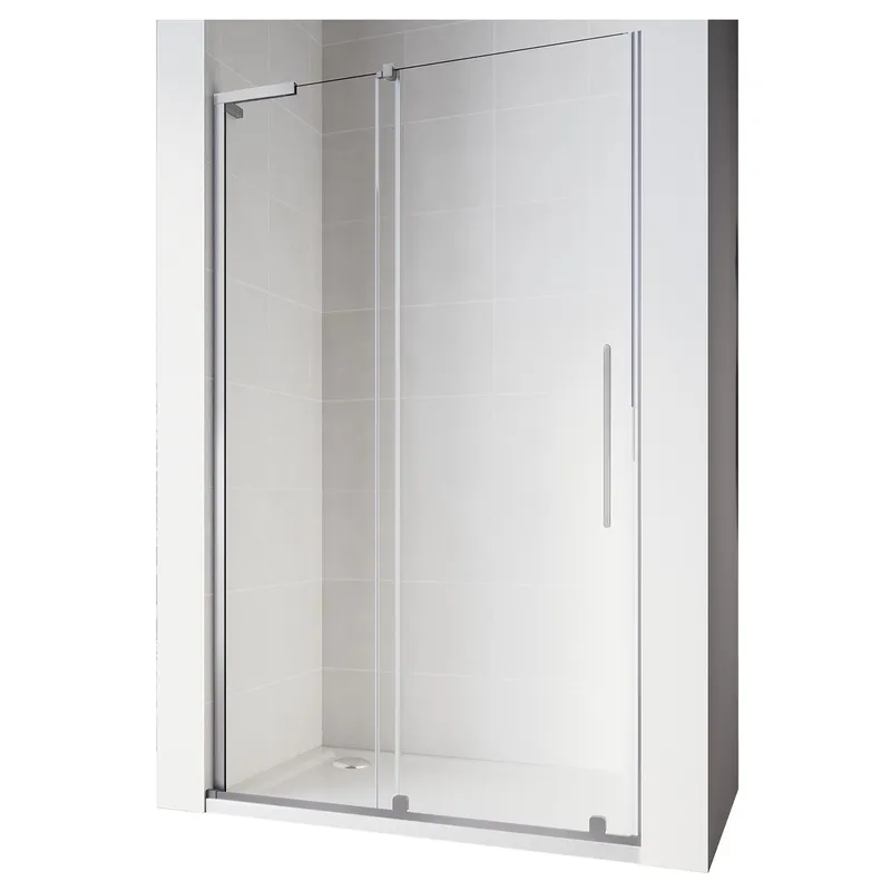 Двері у нішу Walk-In розсувні KOER SR SD07-120x200-R-TR-01 прозоре скло EASY CLEAN 8мм хром (KR5773)