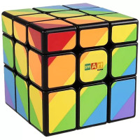 Головоломка Кубик Рубіка Райдужний 3х3 Чорний Smart Cube SC361