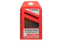 Набір свердел по металу Intertool 19 шт. (1-10 мм) титан (SD-0019)