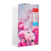Газовая колонка MIXXUS GWH-0410 BASIC GLASS дымоходная 10 л/мин (панель из стекла с рисунком) (WH00