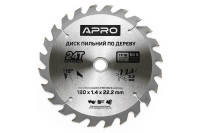 Диск пильний Apro 180 x 22.2 мм x 24T (830133)