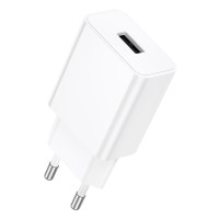 Мережевий зарядний пристрій BOROFONE BA110A Lemi single port charger (EU) White (6941991126949)