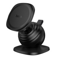 Автотримач для телефона HOCO H103 Daisy magnetic ring car holder(center console) Black (6942007674485)