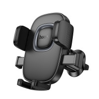 Автотримач для телефона HOCO H75 Crown one-button car holder(air outlet) Black Metal Gray (6942007646901)