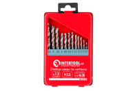 Набір свердел по металу Intertool 13 шт. (1.5-6.5 мм) (SD-0113)