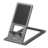Підставка для телефона Baseus Foldable Metal Desktop Holder Gray (LUKP000013)