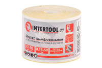 Шліфувальна шкурка Intertool 115 мм x 50 м x P150 папір (BT-0822)
