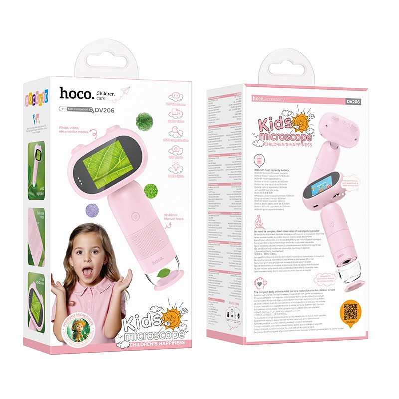 Дитячий мікроскоп HOCO DV206 Children microscope (Pink)