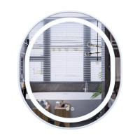 Зеркало Mixxus Premium ELLIPSE MV05-80x70-REVERSE WHITE (LED Touch, Anti-fog, димер (3-6kK)) (MP6645)