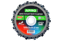 Диск пильний ланцюговий Apro 125 x 22.2мм x 14T PRO (830640)