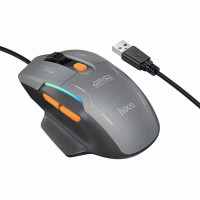 Маніпулятор миша HOCO GM52 Reddy RGB gaming wired mouse Black (6942007680967)