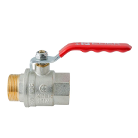 Кран шаровой ГШВ Koer Extreme KE.215-32 - 1 1/4" FM ручка "рычаг" красная (KR5753)