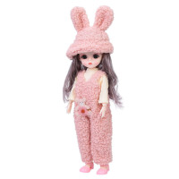 Дитяча іграшкова лялька F0322(Pink) шарнірна, розмір 29 см