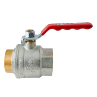 Кран шаровой ГШВ Koer Extreme KE.215-50 - 2" FM ручка "рычаг" красная (KR5755)