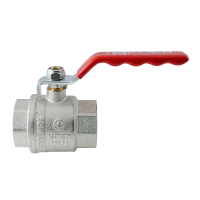 Кран шаровой ГГВ Koer Extreme KE.214-40 - 1 1/2" FF ручка "рычаг" красная (KR5748)