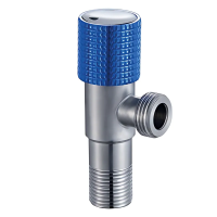 Кран для подключения сантехприборов Mixxus VAL-08-1/2x1/2 с нерж. стали SUS304 (синий) (MI7097)