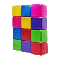 УЦІНКА! Дитячі пластикові кубики Mtoys 05062-UC кольорові, 12 шт