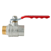 Кран шаровой ГШВ Koer Extreme KE.215-25 - 1" FM ручка "рычаг" красная (KR5752)