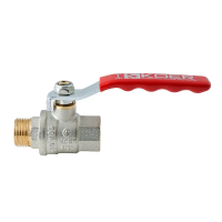 Кран шаровой ГШВ Koer Extreme KE.215-15 - 1/2" FM ручка "рычаг" красная (KR5750)