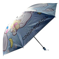 Зонтик "Sanrio" Cinnamoroll / Синаморол d=95 см, длина 26 см, 8 спиц, чехол, в пакете (ГОЛУБОЙ)
